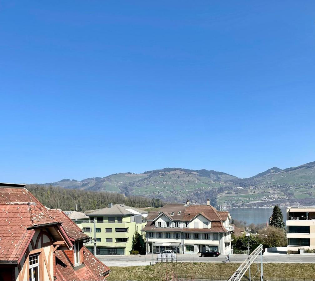 Studio Bahnhof Spiez Lägenhet Exteriör bild